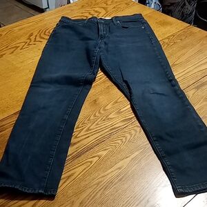 GAP JEANS Womens 27 BLACK Faded Preowned Summer Winter Spring Work Denim Used